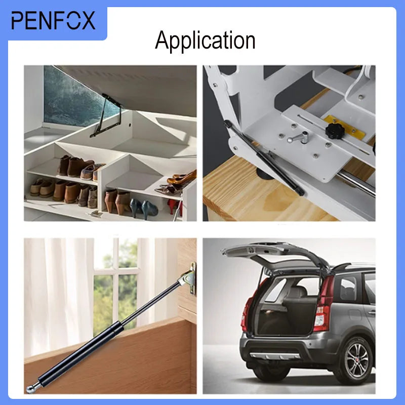 1 PC 150mm-230mm 500N/50KG Universal Strut Bars Gas Spring Shock Absorber Hydraulic Lift Support Strut Bar RV Bed Car Machine