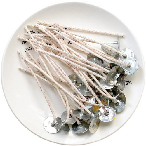 100pcs/Bag White Brown Pure Cotton Soybeans Core Candles Smokeless Wicks 2mm And 15/20cm Candle Making Supplies Accessories